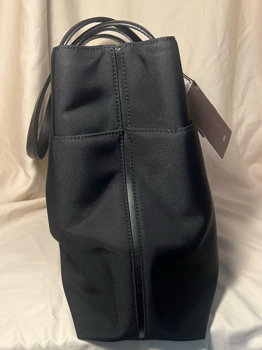 COACH Auth. | Large Black Tote with Leather Straps - Picture 3 of 15